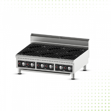 Stainless steel gas stove – 6 burners Stainless steel gas stove – 6 burners