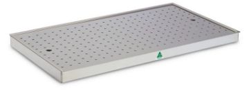 Stainless Steel Chicken Display Tray with Perforated Insert Stainless Steel Chicken Display Tray with Perforated Insert