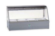 Curved Glass Hot Food Display Bar