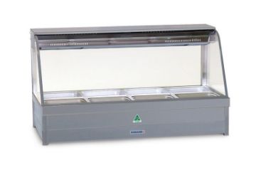 Curved Glass Hot Food Display Bar Curved Glass Hot Food Display Bar