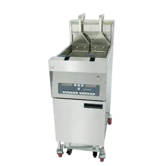 Picture of CE Approved Electric and Gas Chips Fryer Machine with Automatic Basket Lift