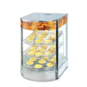 Picture of Commercial Stainless Steel Glass Chicken Pizza Pie Display Food Warmer