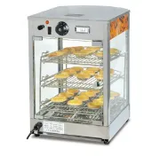 Picture of Commercial Stainless Steel Glass Chicken Pizza Pie Display Food Warmer