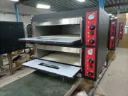 Picture of Commercial Fast Food Restaurant Kitchen 2 Layers Traditional Pizza Oven