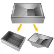 Picture of Fast Food Restaurant Kitchen Stainless Steel Chips French Fries Dump Station