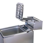 Compact Stainless Steel Countertop Fryers – Single & Double Pan Options