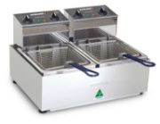 Compact Stainless Steel Countertop Fryers – Single & Double Pan Options