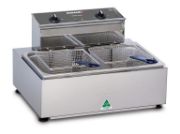 Compact Stainless Steel Countertop Fryers – Single & Double Pan Options
