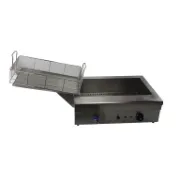 Picture of Table Top Stainless Steel Gas Hot Dog Cart with Grill and Deep Fryer
