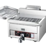 Picture of Fast Food Restaurant Table Top Stainless Steel Gas Donut Fryer Machine