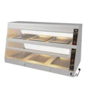 Picture of Commercial Hotel Restaurant Kitchen Burger Fired Chicken Food Display Warmer Showcase Cabinet