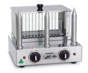 Hot Dog and Bun Warmer with Heated Spikes