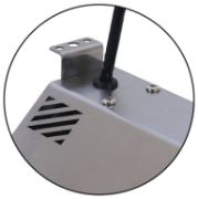 Compact Modular Stainless Steel Heat Lamp with Quartz Globe