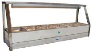 Streamlined Hot Food Display Bar