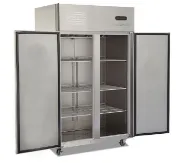 Picture of Commercial Restaurants Stainless Steel Big Double Door Upright Fridge Refrigerator