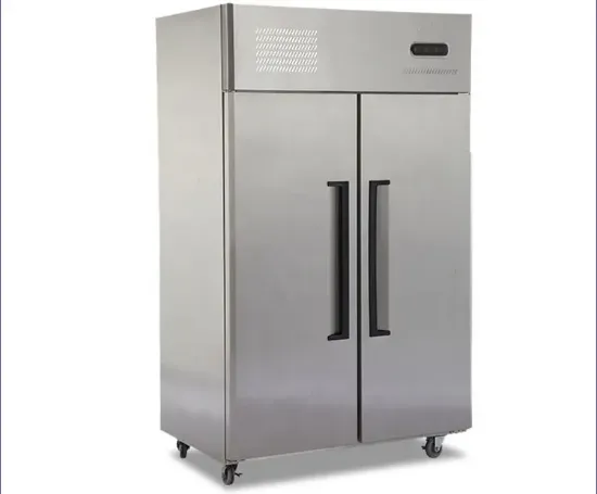 Picture of Commercial Restaurants Stainless Steel Big Double Door Upright Fridge Refrigerator