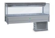 Cold Buffet with Square Glass Design and Dual Cooling