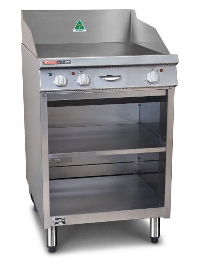 3-Phase Electric Heavy-Duty Hotplate with Storage Shelf