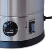 Stainless Steel Hot Water Urn with Dual Temperature Control and Hands-Free Operation
