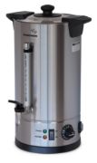 Stainless Steel Hot Water Urn with Dual Temperature Control and Hands-Free Operation