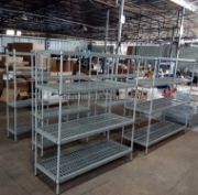 Plastic-Coated Wire Shelving for Cold Rooms