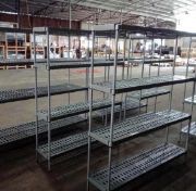 Plastic-Coated Wire Shelving for Cold Rooms