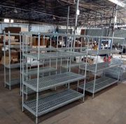 Plastic-Coated Wire Shelving for Cold Rooms