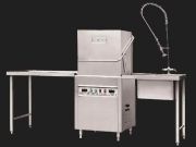 Commercial Hood-Type Freestanding Dishwasher – High Capacity, Stainless Steel