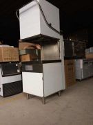 Commercial Hood-Type Freestanding Dishwasher – High Capacity, Stainless Steel