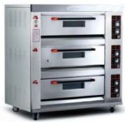Heavy Duty 3 Deck 6 Tays Gas Deck Oven