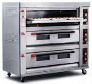 Heavy Duty 3 Deck 6 Tays Gas Deck Oven