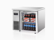 Commercial Heavy Duty Stainless Steel Glass Door Counter Chiller Refrigerator Workbench