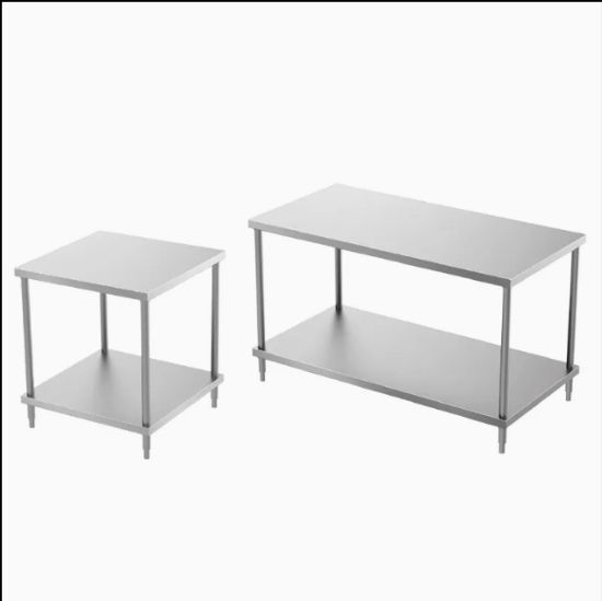 Stainless-Steel Workbench with Under Shelf Storage