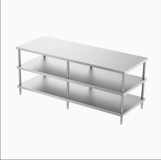Stainless Steel Worktable with Double Under Shelf