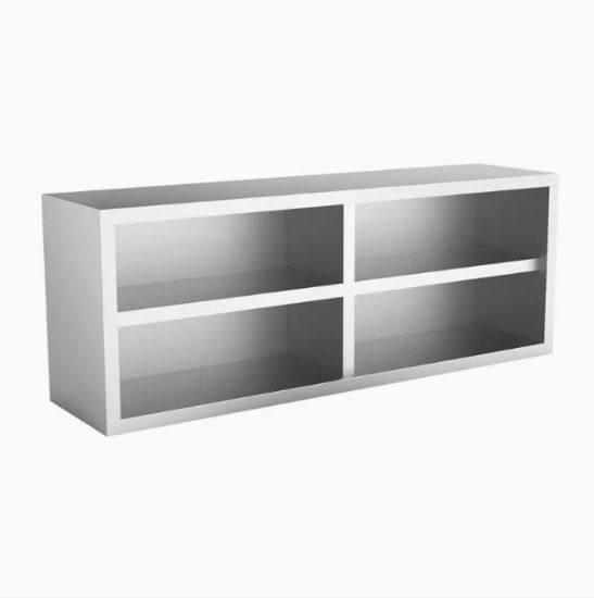 Open Wall Cabinet with Under Shelf