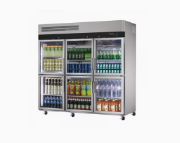 Commercial Heavy Duty Glass Door Upright Chiller Upright Beverage Refrigerator