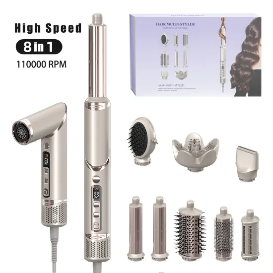 8-in-1 Professional High-Speed Hair Dryer – 1300W