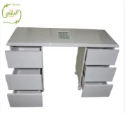 Wooden Manicure Table with Drawers