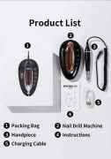 Touch-Control Brushless Nail Drill