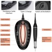 Touch-Control Brushless Nail Drill