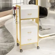 صورة عربة صالون ذهبية عصرية