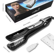 Steam Hair Straightener Brush with Anti-Frizz Technology